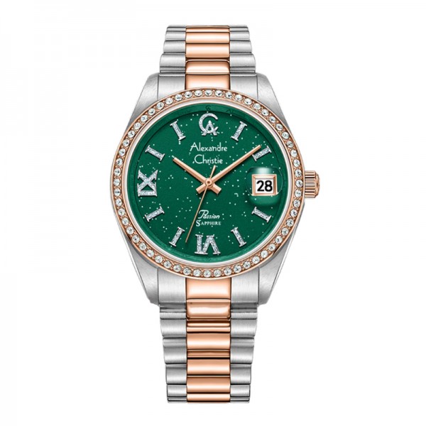 Alexandre Christie AC 5015 Silver Rosegold Green LDBTRGN